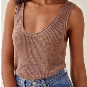 Reformation Dori scoop neck sweater tank